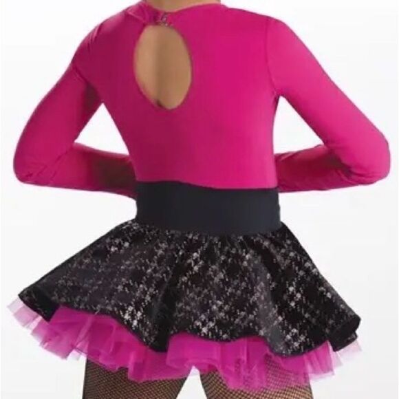 Weissman Glitter Plaid Sassy Skirt Dance Dress Size 7/8 - Picture 3 of 11